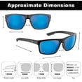 thumbnail image 3 of Flying Fisherman Offline Polarized Sunglasses - Matte Black/Smoke Blue Mirror, 3 of 6