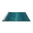 thumbnail image 2 of Ahgly Company Machine Washable Indoor Round Persian Turquoise Blue Bohemian Area Rugs, 7' Round, 2 of 4