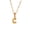 Gold C, variant on Women's Stainless Steel Mini Initial Letter Choker Necklace Alphabet Pendant Charm with Chain, Silver Letter R