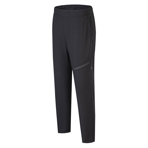 CHEEREAM Mens Casual Sweatpants Lightweight Breathable Comfy Jogger Hiking Pants Elastic Waist Loose Athletic Pants Black 2XL