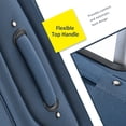 thumbnail image 4 of PAPROOS 3-Piece Luggage Set (20"/24"/28"), Softside Lightweight Suitcase with TSA-Lock and Spinner Wheels, Expandable Travel Luggage with Front Pocket for School, Travel, Dark Blue, 4 of 7