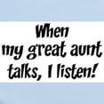 thumbnail image 2 of CafePress - I Listen To Great Aunt Infant Bodysuit - Baby Light Bodysuit, Size Newborn - 24 Months, 2 of 4