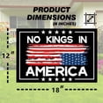 thumbnail image 4 of Letrero de jardín con la inscripción «No Kings In America», 12 x 18 cm, doble cara, con estaca en H, 4 of 7