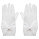 thumbnail image 1 of 1 par de guantes de novia vintage, guantes de novia de satén, guantes de novia elegantes, guantes de novia cortos de princesa, 1 of 7