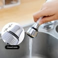 thumbnail image 6 of Kitchen Faucet Sprayer Attachment | 360° Rotatable Extension Hose for Sink | Dual Water Saving Modes Shower & Stream | Splashproof Stainless Steel Nozzle | Fits Round Faucets Up to 1.1" | Easy, 6 of 8