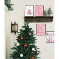 thumbnail image 4 of Hieng Falalala Christmas Decorations, Christmas Wall Art Prints Set of 4, Vintage Santa Christmas Tree Posters Wall Art Decor for Reading Room Bedroom, Red & Green Unframed, 4 of 6