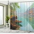 thumbnail image 5 of Ambesonne Farm House Shower Curtain, Chinese Wood Canal, 69"Wx75"L, Multicolor, 5 of 5
