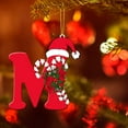 thumbnail image 4 of RBCKVXZ 26 Letter Ornaments Christmas Tree Decoration Personalized Christmas Letter Xmas Tree Hanging Pendant Alphabet Letters for Christmas Tree DIY Craft Christmas Gift (M), 4 of 6