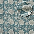 thumbnail image 2 of 100% Cotton Hand Block Print Waffle Weave Towel by Fabdivine – Soft & Absorbent, 17" x 32", Set of 6, Sun Flower, 2 of 6