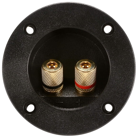 Terminal de altavoz Cup Parts Express Round Gold, 2,9 cm, calibre 8