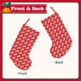 thumbnail image 2 of Bingfone Retro Lobsters Print Personalized Christmas Stocking - Snowman Design Large 18 inch,Family Holiday Season Decor, 2 of 8
