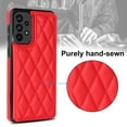 thumbnail image 3 of for Samsung Galaxy A53 5G Wallet Case with Card Holder RFID Blocking,Dimaond Patterned Elegent PU Leather,Double Back Flip Kickstand Magnetic Clasp Durable Shockproof Cover,Red, 3 of 8