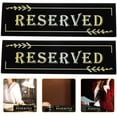thumbnail image 4 of 2Pcs Black Acrylic Reserved Table Sign for Hotel Staff, 4 of 8