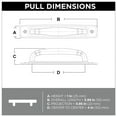 thumbnail image 5 of Liberty P28197K-FB 4" Ironcraft Pull w/ Backplate Cabinet Pull Matte Black 5 Pk, 5 of 6