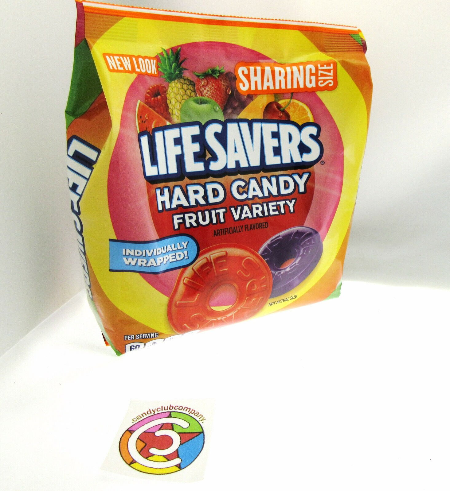 Lifesavers Fruit Variety 10 Flavor Individually Wrapped Hard Candy  14.5oz Bag