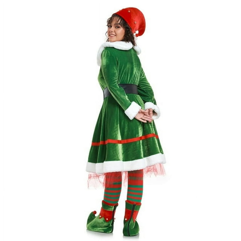 plus size christmas elf dress Plus Size Deluxe Festive Elf Costume for Women | Christmas Costumes | Adult | Womens | 3X | Green/Red/White