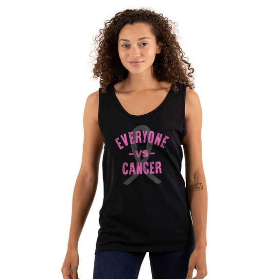 Battle Breast Cancer BCA Awareness Tank Top Tee Shirt Women Brisco Brands S