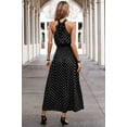 thumbnail image 3 of Halter Polka Dot Polka Dot Maxi Dress, 3 of 8