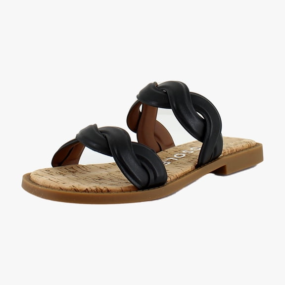 Aerosoles Colette Women's Sandals Black Faux Leather Size 9.5 M