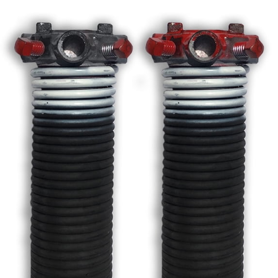 DURA-LIFT .218 x 1.75" x 28" Torsion Garage Springs (White, Left & Right Wound)