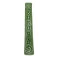 thumbnail image 2 of Ceramic Green Chakra Sacred Symbols Mandala Incense Burner Feng Shui Zen Yoga, 2 of 10