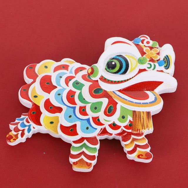 Pegatinas para refrigerador de Año Nuevo, lindas y creativas pegatinas de resina para refrigerador, decoración de dibujos animados para refrigerador