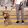 thumbnail image 3 of GHSDFBB Plutus Pet Rope Dog Leash 6ft Long,Traffic Padded Two Handle,Heavy Duty,Reflective Double Handles Lead for Control Safety Training,Leashes for Large Dogs or Medium Dogs,Dual Handles Lead, 3 of 6