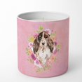 thumbnail image 1 of Caroline's Treasures Marron Parti Cocker Spaniel Fleurs Roses 10 oz Pot de Soja Décoratif-Bougies, 1 of 2