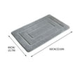 thumbnail image 3 of Kezqiaxn Bathroom Floor Mat (24x16 Inch) Plush Bathroom Rugs Non Slip Bath Mast Quick Dry Microfiber Bath Rug Wash Bath Mats for Bathroom Floor Tub Shoe Carpet Gray, 3 of 3