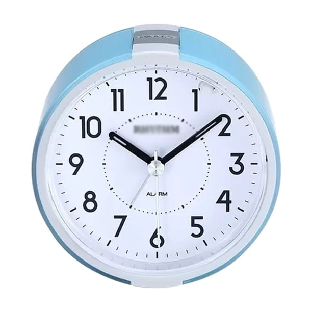Reloj despertador con batería for dormitorio, relojes pequeños con pilas, reloj de noche, reloj de mesa pequeño retro silencioso y relojes de escritorio for oficina