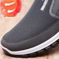 thumbnail image 6 of XIMIN Men's Slip-On Mesh Orthopedic Platform Sneakers with Fuzzy Lined Sports Breathable Loafers Boat Shoes Casual Comfy Non-Slip Walking Hiking Shoes, 6 of 8