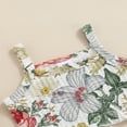 thumbnail image 3 of Girl Summer Set Flower Printed Waffle Camisole Flared Pants, 3 of 6