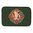 thumbnail image 3 of Carolines Treasures CK1572DDM Cocker Spaniel Poinsetta Wreath Dish Drying Mat, 3 of 4