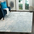 thumbnail image 2 of Safavieh  Handmade Mirage Skye Modern Abstract Viscose Rug Aqua 10'  x  14' 10' x 14' Indoor,Handmade Living Room,Bedroom,Dining Room Rectangle, 2 of 5