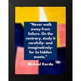 thumbnail image 2 of ArtsyQuotes 15x18 Black Modern Framed Museum Art Print Titled - Michael Korda Quote: Never Walk Away, 2 of 5
