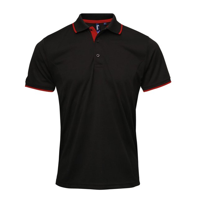 Premier Polo Contrasté Coolchecker pour Hommes