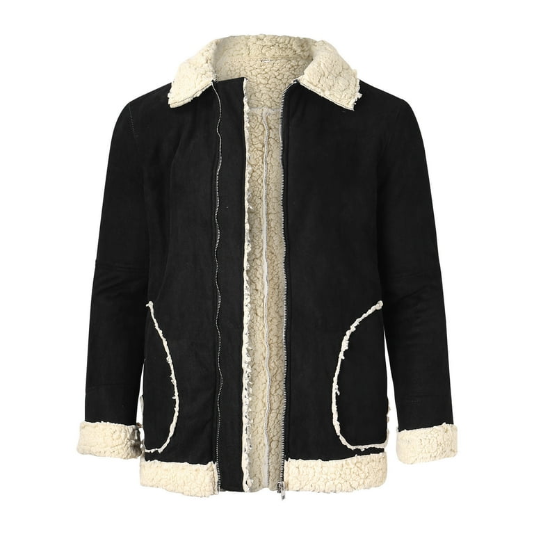 JDEFEG Jackets for Dad Men Plus Size Winter Coat Lapel JDEFEG Jackets for Dad Men Plus Size Winter Coat Lapel