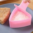 thumbnail image 4 of 2X Molde Onigiri, Kit Grande para Hacer Moldes de Arroz, Molde de Arroz Antiadherente para Almuerzo de Niños, Cocina, Fabricante Portátil de Bolas de Arroz A, 4 of 5