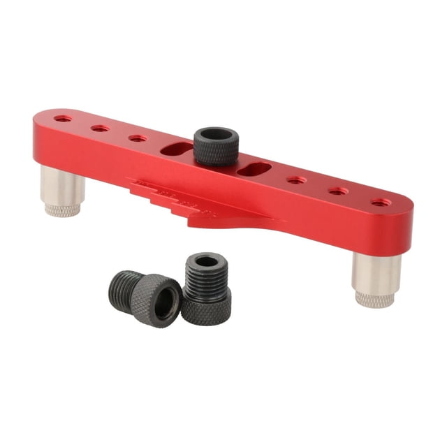 de plantilla de orificio de bolsillo , perforadora, guía de taladro autocentrante, de 6mm/8mm/10mm , ROJO RojoA shamjiam Abridor de agujeros perforador