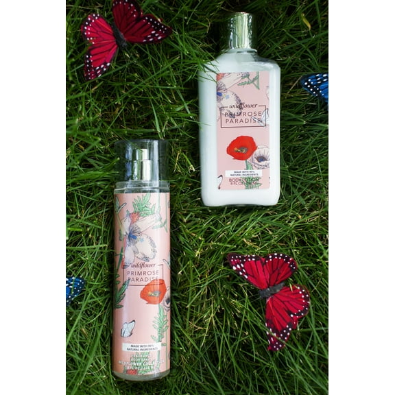 So French Perfumes Body Mist and Lotion Set, Wildflower Primrose Paradise, 2 Piece