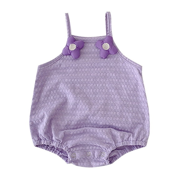 Sngxgn Baby Bodysuits Long & Short-Sleeve(Purple,66)