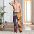 thumbnail image 2 of Fotbe Rainbow Sunset Cloud White Horse Pantalones de Pijama para Hombre, Pantalones de Dormir, Pantalones de Casa con Cintura Ajustable y Bolsillos-Medium, 2 of 6