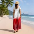 thumbnail image 7 of Women's Summer Ombre Gradient Jumpsuit, Casual Wide Leg Bib Overalls with Pockets, Loose Fit Sleeveless Boho Rompers Long Pants, 7 of 7