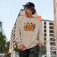 thumbnail image 2 of Just a Girl Who Loves Fall feat. Pumpkin, Football Ball & Latte, Sand Crewneck Sweatshirt, Small, 2 of 2