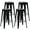 Black, variant on Basicwise 30-inch Backless Metal Bar Stool Stackable Heavy-Duty Counter-Height Chair for Home Bars Patios Kitchen Islands Cafes Restaurants Bistros and Dining Areas for Indoor & Outdoor Use, Yellow