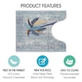 thumbnail image 2 of Sussexhome Toilet Mat - Machine Washable & Absorbent Bath Rugs for Bathroom Floor - Plush, Non Slip Bath Rug - Polyester & Cotton Bathroom Rugs with Printed Pattern Design - 20”x24" Bathroom Mats, 2 of 6