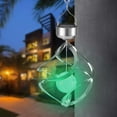 thumbnail image 5 of Solar Wind Chime Lights Outdoor,Waterproof Color Changing LED Hanging Lantern with Spinning Design, Auto On/Off Garden Decor for Yard, Pathway, Patio, 7 Colors Solar Powered Decorative Pendant Light, 5 of 8