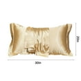thumbnail image 3 of Mlkoz Pillow Cases Clearance, Satin Silk Pillowca Satin Silk Pillowca Suitable For Hair And Skin Standard Size 20x30in With Hidden Zipper Soft Breathable Glay And Cool Sleeping, Men Gifts, 3 of 8