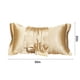 thumbnail image 3 of Fiudx Funda de Almohada de Seda Satinada, Tejido Suave y Transpirable, Superficie Lisa y Brillante, Ideal para El Cuidado Del Cabello y La Piel, Efecto Refrescante, Opciones Multicolor, Tamaño Estánd, 3 of 6