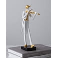 thumbnail image 3 of Amoy-Art Musician Figurine Musical Sculpture Statue Music Decor Modern Piano Int, 3 of 5
